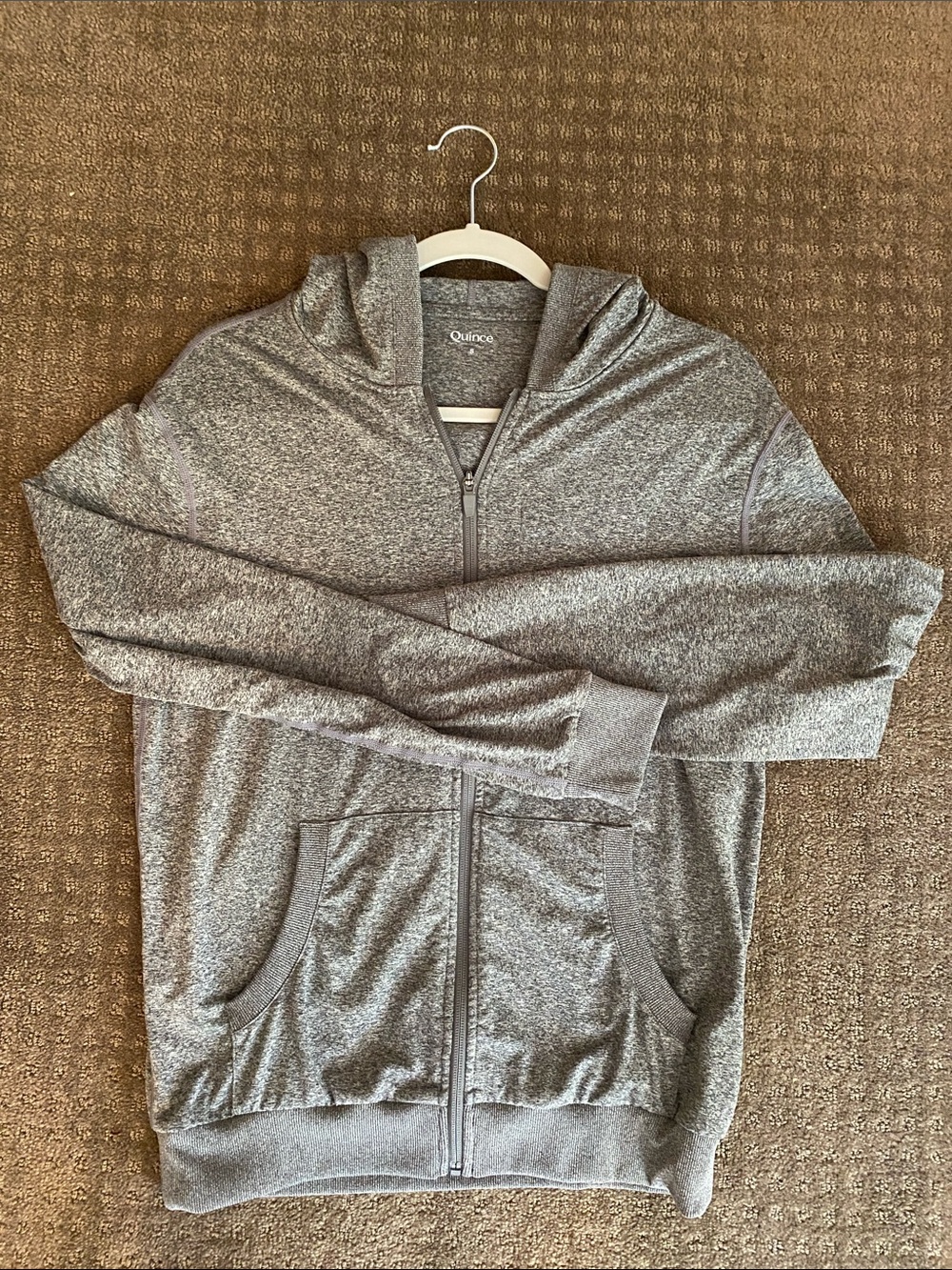 Quince Flowknit Performance Full-Zip Hoodie